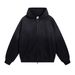 Heavyweight 450G Washed-Dye Hoodie – Vintage-Inspired Zip-Up Sweatshirt With Mouse Pocket & Faded Ombre_viptrois.com