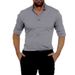 Men’s Clothing Hot Sale Men's Zipper Shirt Hidden Zipper Button Oxford Stretch Cotton Zipper Lining_viptrois.com