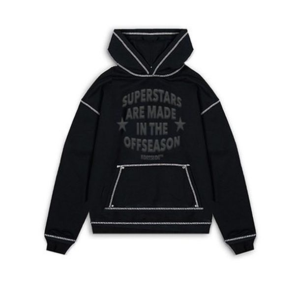 Men's Clothing American Street Hip Hop New Loose Hooded Letter Foaming Print Pullover Street Long Sleeved Casual Top Hoodie_viptrois.com