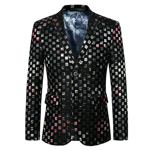 Men's suit single jacket blazer men's trendy brand European and American autumn and winter foreign trade suit wholesale_viptrois.com