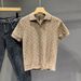 Men's Thin Knit Polo Shirt Short Sleeve, Wrinkle-Resistant Viscose Blend Top For Summer Business Casual & Daily Wear_viptrois.com
