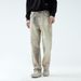 High Street Digital Print Jeans Rock Retro Hippie Straight Leg Fashion Street Mop Pants_viptrois.com