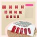 Christmas Wearable Nails 2024 New Red Glitter Bow Nail Art Wearable False Nails 24 Pieces_viptrois.com