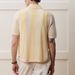 Men's Tops Hollow Short Sleeved Knitted Sweater Casual Polo Shirt_viptrois.com