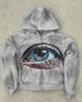 3D Printed Digital Eye Gazing Hoodie Sweatshirt for Men Zip up Long Sleeved Quirky Style Loose Fit Cardigan_viptrois.com