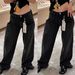 Autumn Winter New Simple Fashion Commuter Washed Black High-Quality Casual Straight-Leg Jeans Unisex_viptrois.com