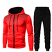 Men's Clothing Autumn and Winter New Men's Casual Cardigan Hooded Sweater 3D Printed Youth Men's Jacket Set_viptrois.com