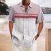 Men's Clothing 2023 Summer New Hort Sleeve Simple Geometric Pattern Men's Shirt_viptrois.com