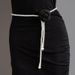 Women's Elegant Pearl Cloth Flower Sweet Fashion Elegant Camellia Waist Chain Texture Hanfu Dress Decorative Belt_viptrois.com