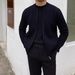 Men’s Double-Zip Knit Cardigan – Slim Fit Casual Sweater Jacket (M-3XL, 4 Colors, Breathable Polyester Blend, Wrinkle-Resistant, Korean Style)_viptrois.com