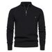 boy 2023 Autumn Winter New European Size Cross-Border Sweater Long Sleeve Zipper Stand Collar Solid Color Versatile Casual_viptrois.com