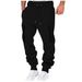 Men's Cargo Jogger Pants – Multi-Pocket Elastic Waist Casual Trousers, Streetwear Sweatpants (Black/Gray/10 Colors, S-XXXL)_viptrois.com