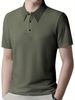 Men's Clothing Foreign Trade 2025 Summer New Men's Short Sleeved T Shirt Polo Shirt Lapel Button European And American Heavy Casual T Shirt_viptrois.com