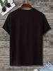 Maglietta Uomo Nuova Estate 180g Cotone Puro Stampa Frase Motivazionale Non Mollare Mai Rimani Positivo, Comoda Alla Moda Quotidiana_viptrois.com
