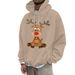 Pure 2025 Winter Fleece-Lined Thickened Loose Couple Hoodie Christmas Cartoon Print Sweatshirt For Men_viptrois.com