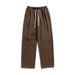 Monochrome Man- Japanese Style Draped Pure Cotton Casual For Men 2025 Spring New Retro Double Pleated Design Fleece Lined Versatile Long_viptrois.com