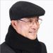 Middle-aged Men's Sring And Autumn Beret Hat Granda Dad Elderly Warm Winter Old Man Ear Protection Forward Duckbill_viptrois.com