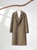 Luxury Double-Faced Cashmere Overcoat For Men – Knee-Length Wool Blend, Double-Breasted & Slim-Fit Windproof Design (Black/Storm Blue/Mocha Brown)_viptrois.com