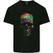 Radiantly Coloured Skull Mens Cotton T-Shirt Mens Womens Tees Top Tee Top_viptrois.com