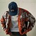 Men's Clothing Halloween Themed Evil Pumpkin Jacquard V Neck Knitted Cardigan, Trendy, Fashionable, And Loose Fitting Sweater_viptrois.com