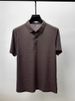 Men’s ClothingSummer Ice Silk Thin Breathable Men's Short Sleeved Shirt Business Casual Lapel T Shirt Solid Color Simple All Match Top Trend_viptrois.com