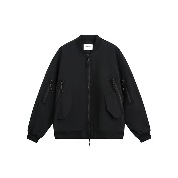 Beijie Clothing American Style Trendy Brand 2025 Autumn New Retro Baseball Collar Cardigan Men's Bomber Jacket_viptrois.com