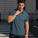 Men's Stretch Color Block Polo Shirt – Breathable Short-Sleeve Button-Down Collared Shirt For Casual & Smart Wear (White/Navy/Black, S-XXXL)_viptrois.com