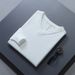 Pure 2025 Autumn Winter New Korean Style V-Neck Plus Size Knitted Youth Loose Solid Color Men's Base Sweater_viptrois.com