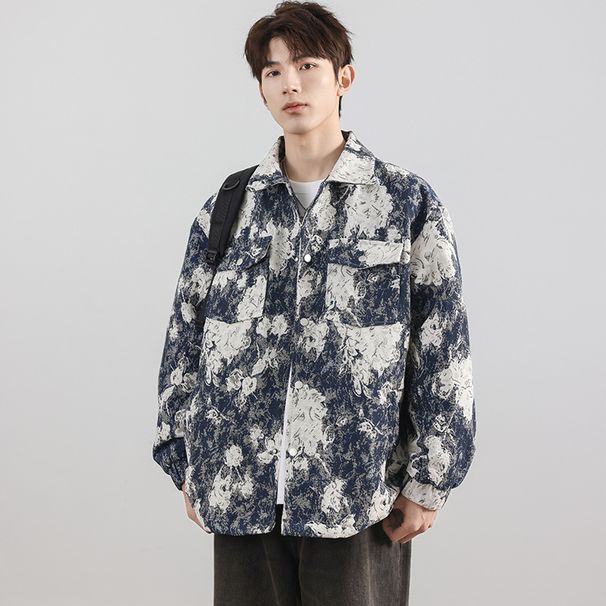 Xiaoxiang Feng Shui Ink Jacket For Men, Autumn Luxury Trendy Brand, Design, Casual Loose Collar, Small_viptrois.com