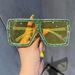 Cross Lens Fashion Square Diamond Studded Sunglasses For Women Internet Celebrity Street Shooting Catwalk Party Sunglasses Anti Ultraviolet_viptrois.com