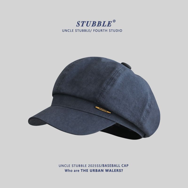 All Match Beret For Girls In Spring And Summer, Small Octagonal Hat With Face Revealing Style, Retro British Style Newsboy Hat, Painter Hat_viptrois.com