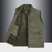Men's Utility Vest Outdoor Casual Multi-Pocket Lightweight Jacket For Fishing Hiking Travel_viptrois.com
