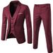 Men's Clothing Men's Three Piece Suit, Slim Korean Casual Suit, Business Suit, Groom Wedding Dress, Groomsmen Suit_viptrois.com