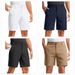 Men's Clothing Men's Golf Shorts Solid Color Workwear Five Point Casual Shorts Outdoor Camping Hiking_viptrois.com