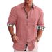 Men's Clothing Men's Long Sleeved Shirts Autumn Casual Men's Cotton And Linen Shirts Men's Shirts For Men_viptrois.com