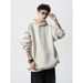 Loose Couple Jacket, American Sports Hoodie, Men's Button Up Stiff Hooded Sweatshirt_viptrois.com