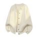 Men's Plus Size Knit Cardigan – Thick Textured Sweater For Autumn & Winter_viptrois.com