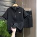 Men's Clothing Summer Thin Hooded t Shirt Loose Large Size Half Sleeved Suit Short Sleeved t Shirt_viptrois.com