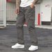 Men's European-Style Woven Casual Pants – Retro High-Waisted Loose Fit (Black/Light Gray/Dark Gray/Army Green/Khaki, S-XXXL)_viptrois.com