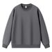Men's Clothing Men In Spring And Autumn With Loose Solid White Bottoming Shirt Clothes Round Neck Sweatshirt_viptrois.com