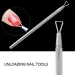 Arte Clavo 1pcs Stainless Steel UV Gel Nail Polish Remover Pedicure Manicure Care Tools Sets Cuticle Nail Pusher Nail Art Tools_viptrois.com