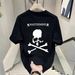 Men's Clothing New Pure Cotton Oversize White Round Neck Large Size Short Sleeved T Shirt Men's Summer American Style Tops T Shirt_viptrois.com