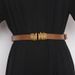 Fashionable cowhide adjustable hook belt for women decorative coat cardigan waist simple versatile casual belt_viptrois.com