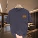 Men's T-shirt 2025 New Summer Casual Trend Loose Short Sleeved Plus Size Fashionable Versatile Pure Cotton Top_viptrois.com