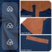 Independent Brand's New Winter Cross-border Men's European Size Waffle Faux Pocket Casual Stand-up Collar Long-sleeve_viptrois.com