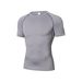 Men's Clothing Sports Elite Short Sleeved Quick Drying Clothes For Men Running Basketball Training Bottoming Shirt Elastic And Breathable Tights_viptrois.com