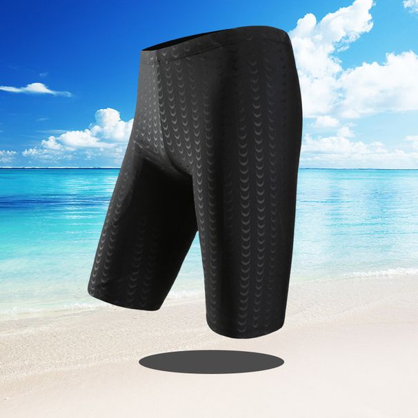Man's clothing Swim trunks Men's swim trunks Five points sharkskin professional sports waterproof quick-drying swim trunks_viptrois.com