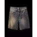Men's Clothing New Denim Shorts Men's Summer Loose Straight Hole Jacquard High End Five Point Pants_viptrois.com