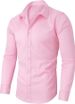 Men's Clothing Four Sided Stretch Shirt Business Casual Long Sleeved Hot Selling Solid Color Shirt_viptrois.com