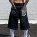 Men's Loose Fit Washed Denim Shorts - Vintage American West Coast Style Casual Summer Short Pants_viptrois.com